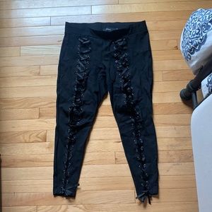 Torrid - 1 - Black lace up leggings